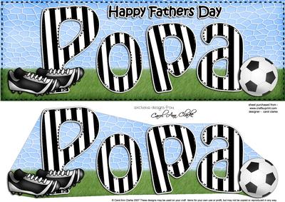 Large Dl Fathers Day Popa Quick Card & 3D Decoupage