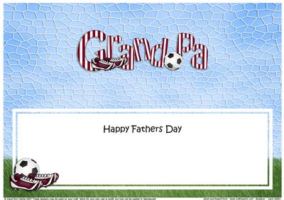 Happy Fathers Day Grandpa Matching Large Dl Insert