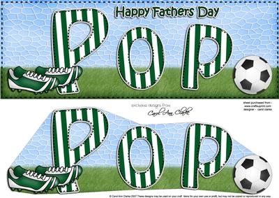 Large Dl Fathers Day Pop Quick Card & 3D Decoupage