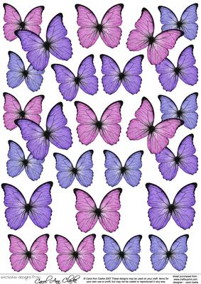 Fluttery Butterflies 3D Decoupage Designs