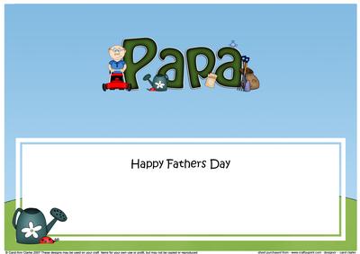 Happy Fathers Day Popa Matching Large Dl Insert