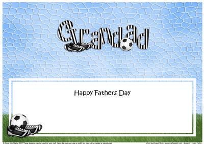 Happy Fathers Day Grandad Matching Large Dl Insert