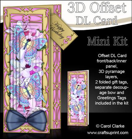 3D Offset Dl Blossoms & Butterflies Pyramage Mini Kit