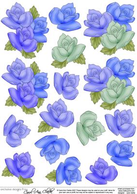 Roses 3D Decoupage Designs