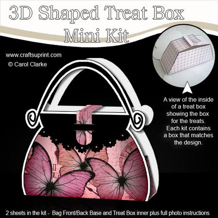 Butterfly Time Handbag Shaped Treat or Favour Box Mini Kit