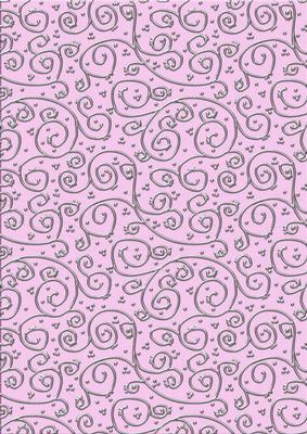 Sorbet Baby 'pink/silver Metallic Swirls' Backing Paper