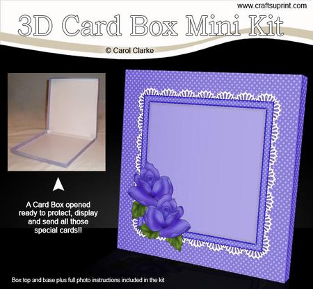 Just Roses 6 x 6 Square Card Box Mini Kit