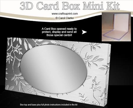 Metallic Embossed Leaves Dl Card Box Mini Kit