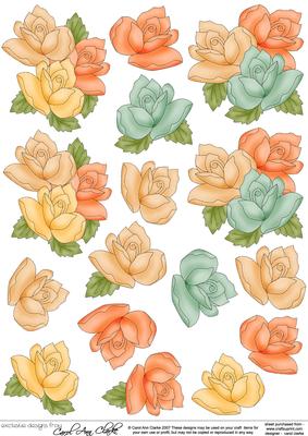 Roses 3D Decoupage Designs