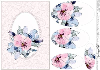 Posy & Pearls Quick Card with Pyramage
