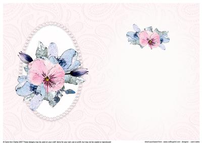 Posy & Pearls Insert - Portrait
