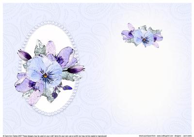 Posy & Pearls Insert - Portrait