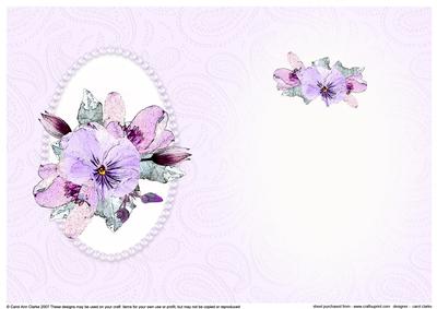 Posy & Pearls Insert - Portrait