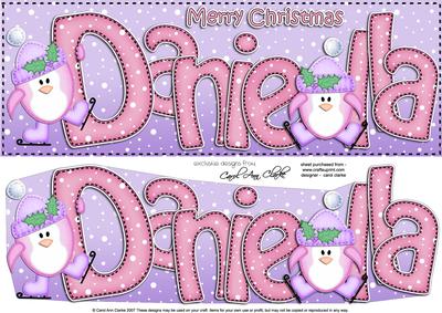 Xmas Large Dl Daniella Quick Card N 3D Decoupage