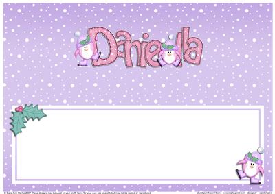Xmas Daniella Matching Large Dl Insert