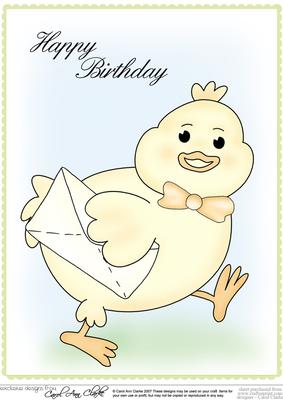 A4 Little Chick - Birthday