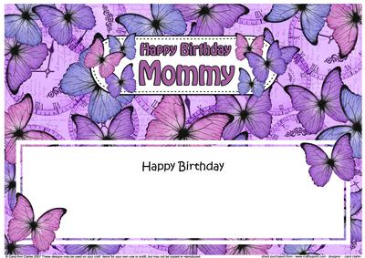 Birthday Girlfriend Butterflies Matching Large Dl Insert