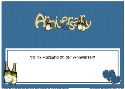 Husband Wedding Anniversary Champagne Large Dl Matching Inse