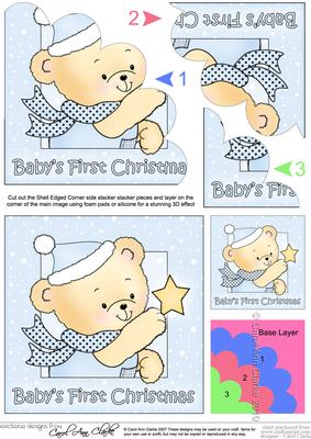 Robert's Christmas Star Baby's 1st Christmas Shell Stacker
