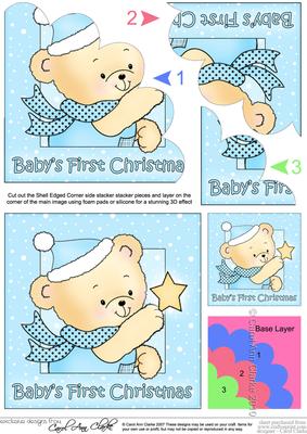 Robert's Christmas Star Baby's 1st Christmas Shell Stacker