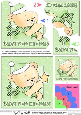 Robert's Christmas Star Baby's 1st Christmas Shell Stacker