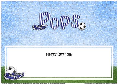 Birthday Pops Football Large Dl Matching Insert