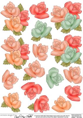 Roses 3D Decoupage Designs