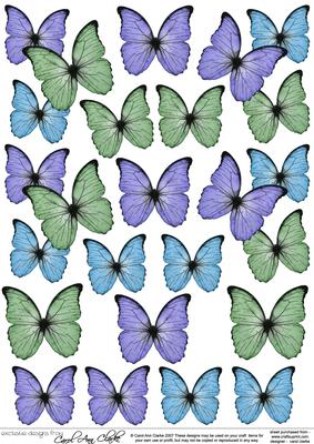 Fluttery Butterflies 3D Decoupage Designs