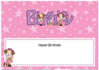 Girlz Birthday Pirates Large Dl Matching Large Dl Insert