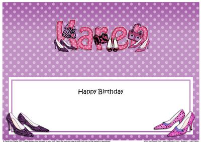 Birthday Karen Shoes & Bags Large Dl Matching Insert