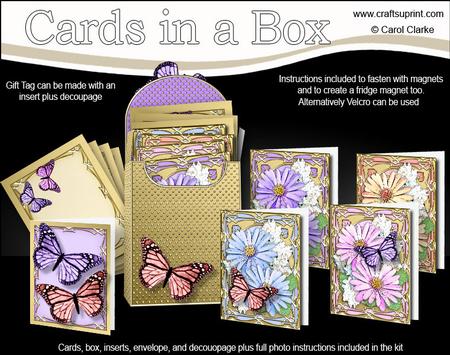Pretty Daisies Cards in a Box & Fridge Magnet