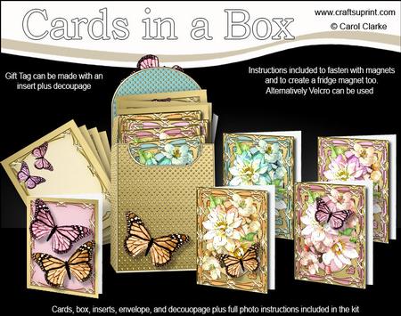 Beautiful Blossoms Cards in a Box & Fridge Magnet