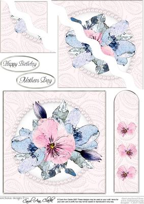 Posy & Pearls Quick Card with Corner Wavy Side Stacker