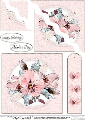 Posy & Pearls Quick Card with Corner Wavy Side Stacker