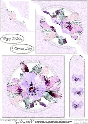 Posy & Pearls Quick Card with Corner Wavy Side Stacker