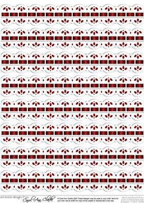 Pretty Digital Ribbons with Lace Edge