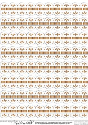 Pretty Digital Ribbons with Lace Edge