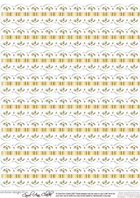 Pretty Digital Ribbons with Lace Edge