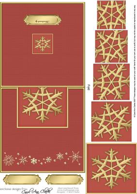 Xmas Snowflake No-hole Over the Edge & Spiral Pyramid