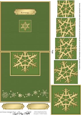 Xmas Snowflake No-hole Over the Edge & Spiral Pyramid