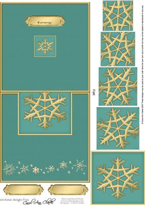 Xmas Snowflake No-hole Over the Edge & Spiral Pyramid