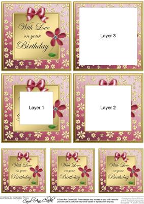 Floral Elegance Birthday Tunnel Topper