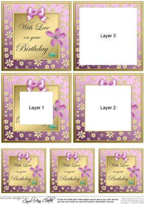 Floral Elegance Birthday Tunnel Topper