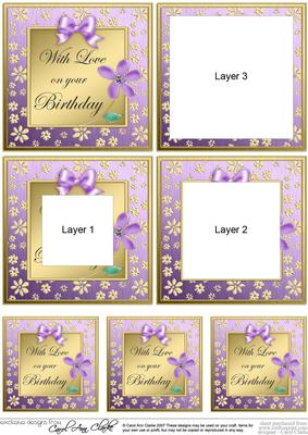 Floral Elegance Birthday Tunnel Topper