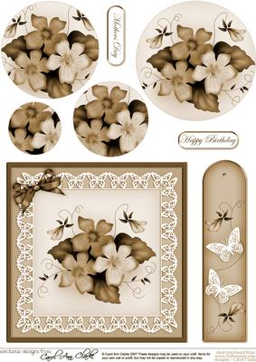 Pretty Viola Quick Card with Circle Pyramage Topper