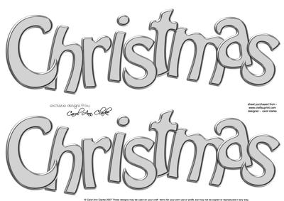 Large Dl Christmas 3D Decoupage