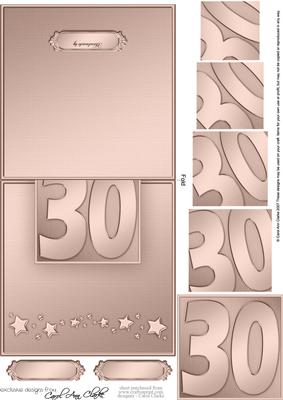 30th No-hole Over the Edge N Spiral Pyramid Topper