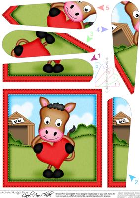 Gi Gi the Horse's Heart Fan Pyramage Topper