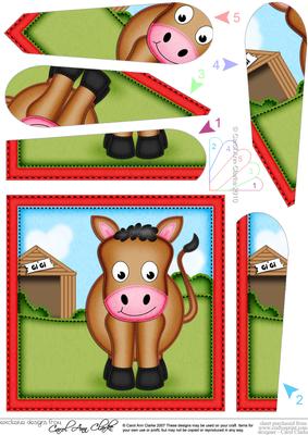 Gi Gi the Horse Fan Pyramage Topper