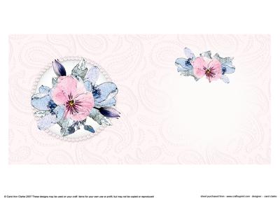 Posy & Pearls Insert - Square Portrait